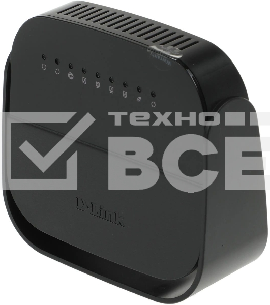 Роутер беспроводной D-Link DSL-2640U/R1A ADSL2+ черный ANNEX А