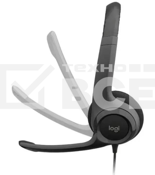 Наушники с микрофоном Logitech H390 черный 1.9м накладные USB оголовье (981-001578)