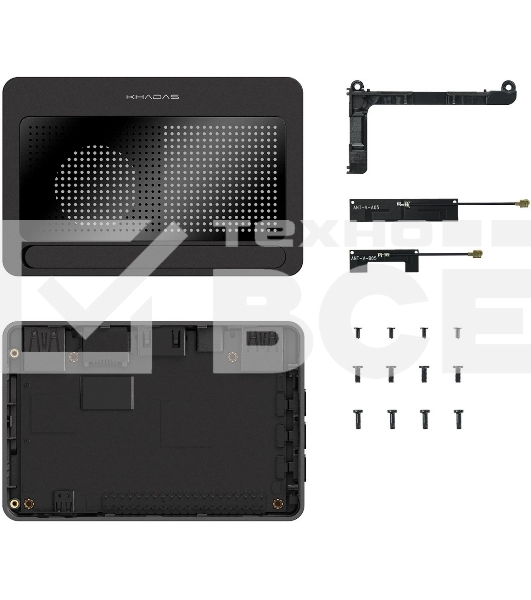 Компьютерный корпус Khadas DIY Case2 for VIMs SBC,Plate Metal,Piano черный