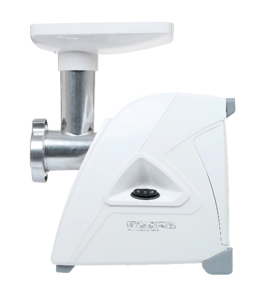 Мясорубка электрическая Аксион М35.03 белый, 1500 Вт, 1.7 кг/мин, реверс, защита от перегрузки, насадки - 4