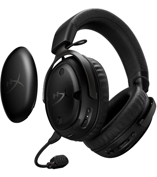 Гарнитура HyperX Cloud III S Wireless чёрный, беспроводная, радиоканал, до 120 ч, съёмный микрофон, совместимость с PS5