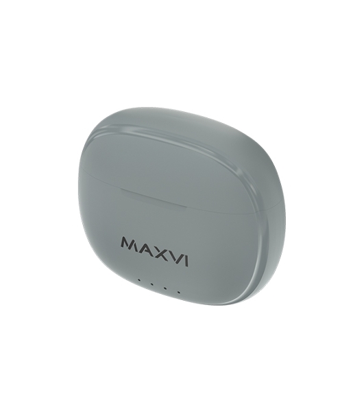 Наушники TWS Maxvi MHF-117BT серый, внутриканальные, Bluetooth, до 4 ч
