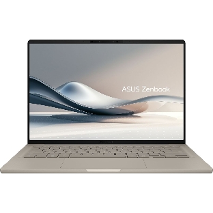 Ноутбук Asus Zenbook A14 UX3407QA-QD556W/14'/OLED/Qualcomm Snapdragon X X1-26-100/16Gb/512Gb SSD/Qualcomm Adreno/Windows 11 Home/бежевый/0.98kg