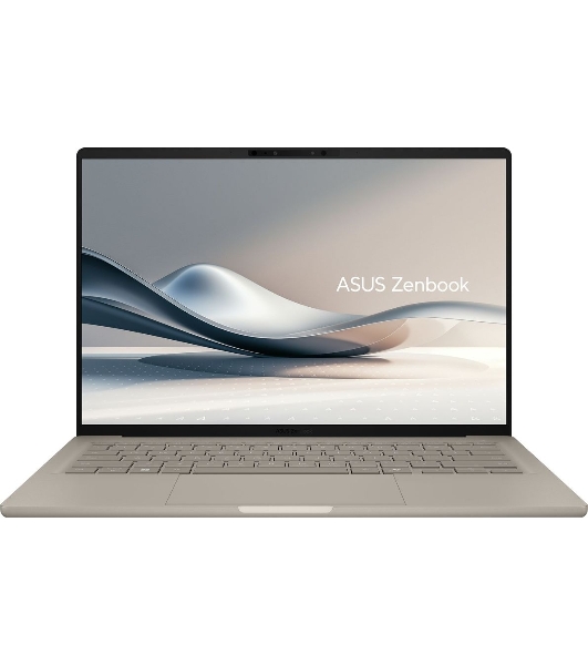 Ноутбук Asus Zenbook A14 UX3407QA-QD556W/14'/OLED/Qualcomm Snapdragon X X1-26-100/16Gb/512Gb SSD/Qualcomm Adreno/Windows 11 Home/бежевый/0.98kg