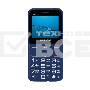 Мобильный телефон Maxvi B231 blue