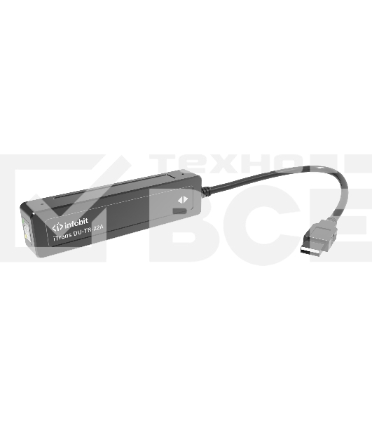 Конвертер Infobit [iTrans DU-TR-22A] (приемник/передатчик) Dante - USB Аудио 2 -канальный, порт USB A.1xRJ45(Dante). Питание PoE.