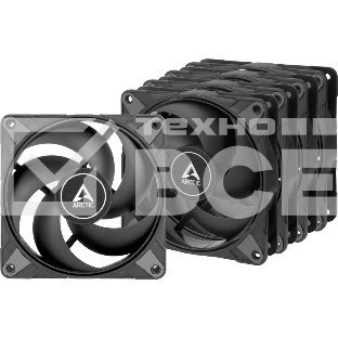 Комплект вентиляторов для корпуса Arctic P12 Max Value Pack черный, 120 мм, 3300 об/мин, 25.3 дБ, 4 pin