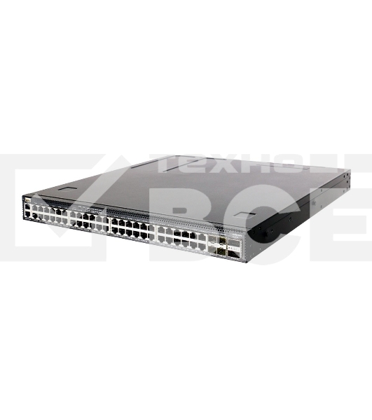 Коммутатор Edge-corE 4630-54PE-O-AC-F AS4630-54PE, 48-Port GE RJ45 port PoE++, 4x25G SFP+, 2 port 100G QSFP28 for stacking, Broadcom Trident 3, Dual-core Intel Denverton CPU, dual AC 1200W PSUs and 2 + 1 Fan Modules with port-to-power airflow, 2 front rac