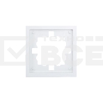 Рамка 1-мест. горизонт. ZIMA бел. LEZARD 704-0200-146, фото 1