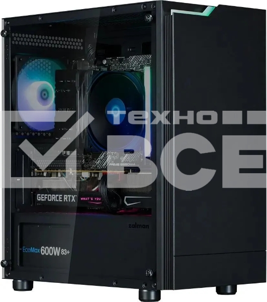 Компьютерный корпус Zalman ZM-T4 plus черный без БП mATX 1x80mm 3x120mm 1xUSB2.0 1xUSB3.0 audio bott PSU