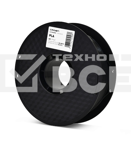 Филамент Crown Micro CM-FILPLA002B PLA 1.75 1кг чёрный