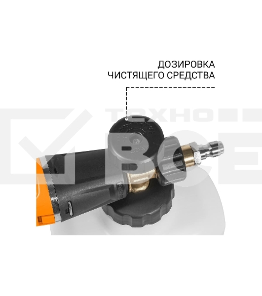 Мойка высокого давления Bort KEX-2800 2500 Вт, максимальное давление 125 бар, рабочее давление 105 бар, 12 л/мин, 23 кг, набор аксессуаров 10шт