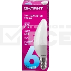 Лампа светодиодная ОНЛАЙТ 61127 OLL-C37-6-230-6.5K-E14-FR, фото2