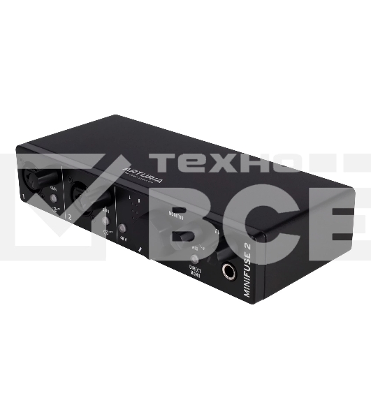 Аудиоинтерфейс USB Arturia MiniFuse Recording Pack Black [800202] комплект: MiniFuse 2, микрофона CM1 поп фильтром, наушников EF1 и XLR кабеля, черный