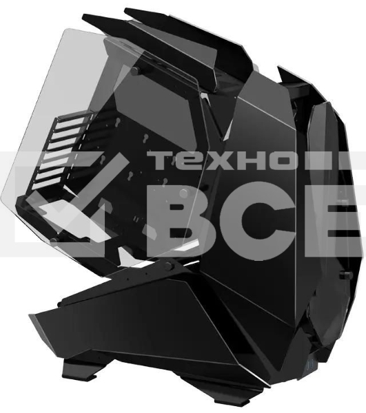 Корпус без блока питания JONSBO MOD-5, Full-Tower, TG, no fans, 2xUSB-A 3.0 + 1xUSB-C 3.2, ATX, mATX, mITX Black