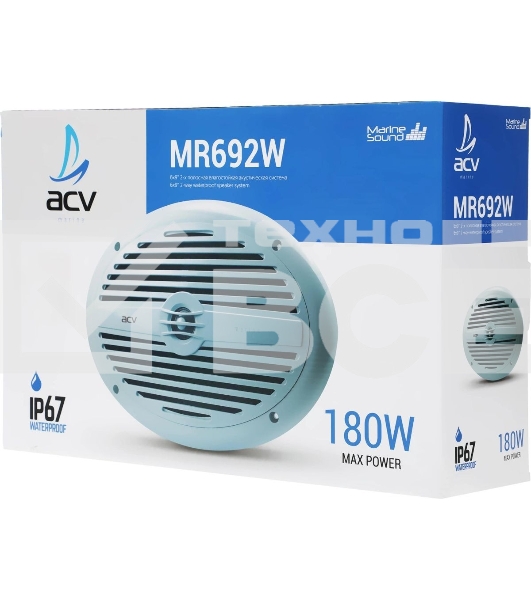 Колонки автомобильные ACV Marine MR692 90Вт 91дБ 16.5 см (6 1/2дюйм) (ком.: 2 кол.) коаксиальные двухполосные