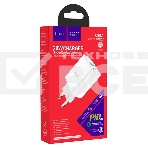 Сетевое зарядное устройство HOCO C80A Rapido 1xUSB + 1xUSB-C, 3.1A, 20W, белый, фото8
