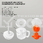 Соковыжималка цитрусовая Starwind SJ 1241 30Вт рез.сок.:1200мл. белый/прозрачный, фото8