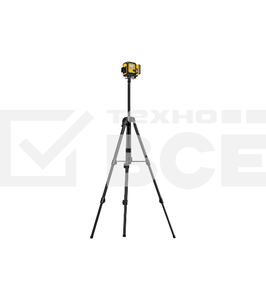 Лазерный уровень мультипризменный Denzel DLV-360-3T, 30 м, зеленый луч, Li-Ion 2,4 Aч, штатив