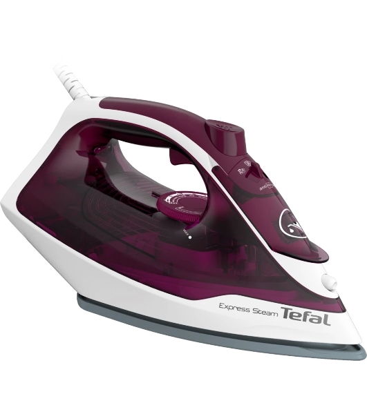 Утюг Tefal FV2835E0 фиолетовый/белый, 2400 Вт, 35 г/мин, 160 г/мин, 270 мл