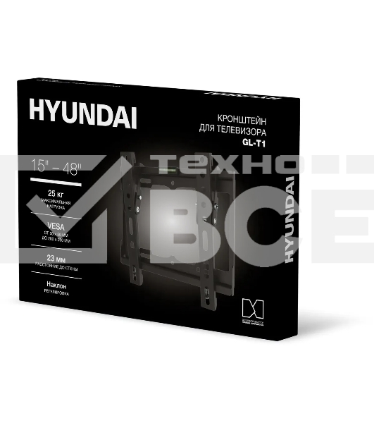 Кронштейн для телевизора Hyundai GL-T1 черный 15