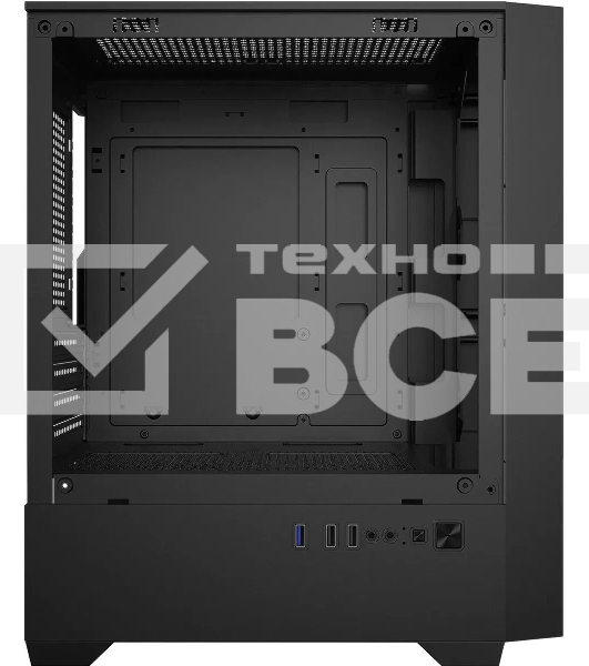 Компьютерный корпус Bloody CC-123 черный без БП mATX 8x120мм 2xUSB2.0 1xUSB3.0 audio bott PSU