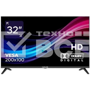 Телевизор NOVIS 32' NTV-H3206T черный DLED HD 60Hz