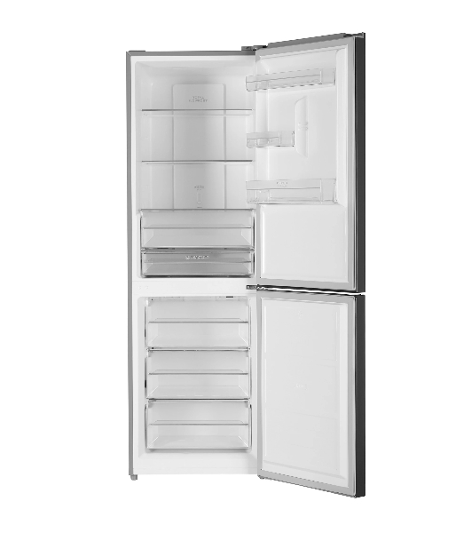 Холодильник Kraft TNC-NF403D серебристый двухкамерный 218/97л морозилка снизу, No Frost