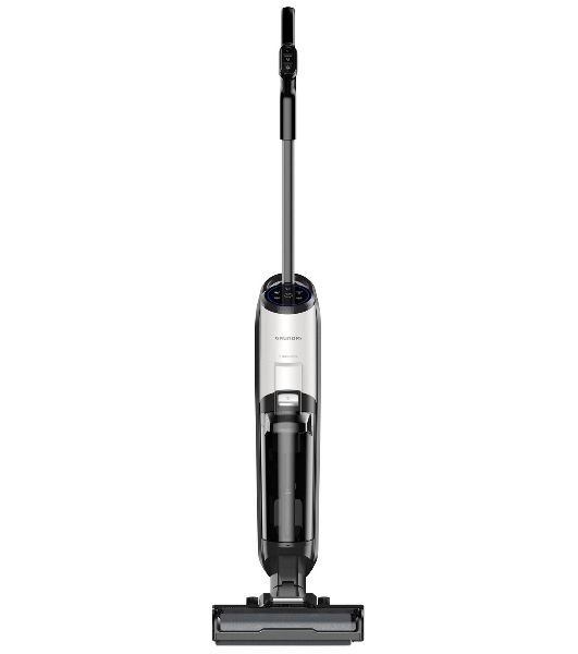 Пылесос вертикальный моющий Grundig VCW 6270 белый/черный, питание от сети, 1800 Вт, уборка суxая/влажная, пылесборник 0.48 л