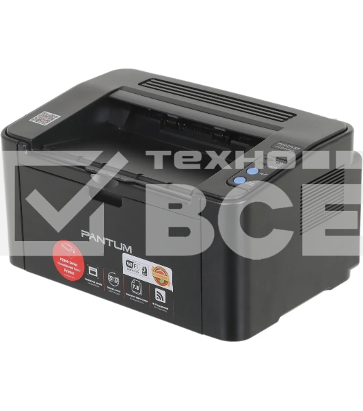 Принтер лазерный Pantum P2500NW, A4, ч/б, печ. до 22 стр/мин., 1200 x 1200 dpi, USB, RJ-45, Wi-Fi, Air Print