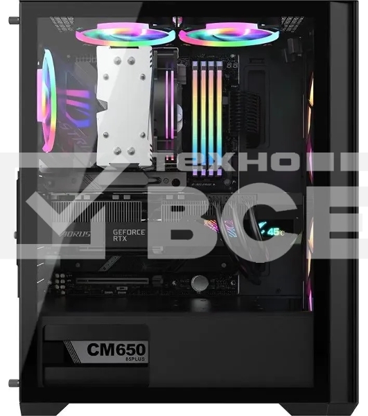 Компьютерный корпус AeroCool / Formula Air Power G5 DUO черный без БП ATX 2x180mm 1xUSB3.0 1xUSB3.1 audio bott PSU