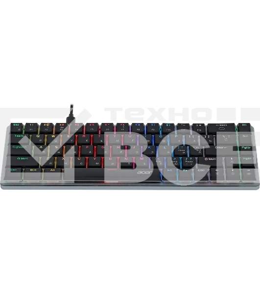 Клавиатура Acer OKW302 (ZL.KBDCC.01C) проводная, USB, серебристый