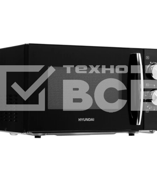 Микроволновая печь Hyundai HYM-M2050 черный, 20 л, 700 Вт, переключатели - поворотный механизм