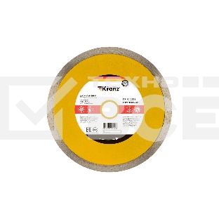 Диск алмазный отрезной сплошной 180x22.2/25,4 мм Kranz 