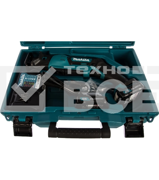 Ножовка MAKITA JR103DWAE10.8В 2х2Ач Li-ion 0-3300об\м ход-13мм рез-50мм 1.3кг чем б\кл зам. пилки