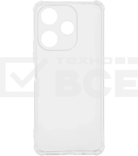 Чехол (клип-кейс) BoraSCO для Xiaomi Poco M6 4G Bumper Case прозрачный