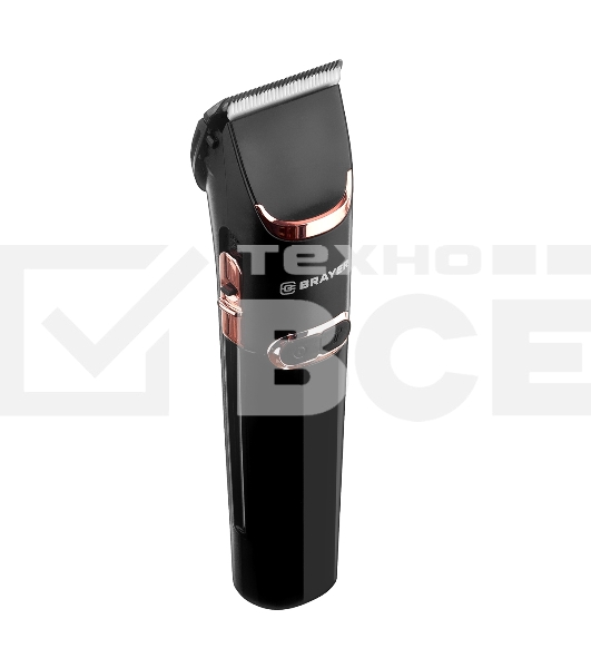 Машинка для стрижки BRAYER BR3401, LED-дисплей, 4 насад, турбо, титан. покр, регу. высоты лезвий