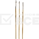 Набор кистей Silwerhof Color (набор 3шт) пони круглая №2,4,6, деревянная ручка, фото4