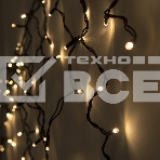 Гирлянда светод. уличная Funray Бахрома SIC-120WW,3.0x0.7м,120ламп,тепл.бел,IP60,черн.шн.1.5м,СОЕД, фото6