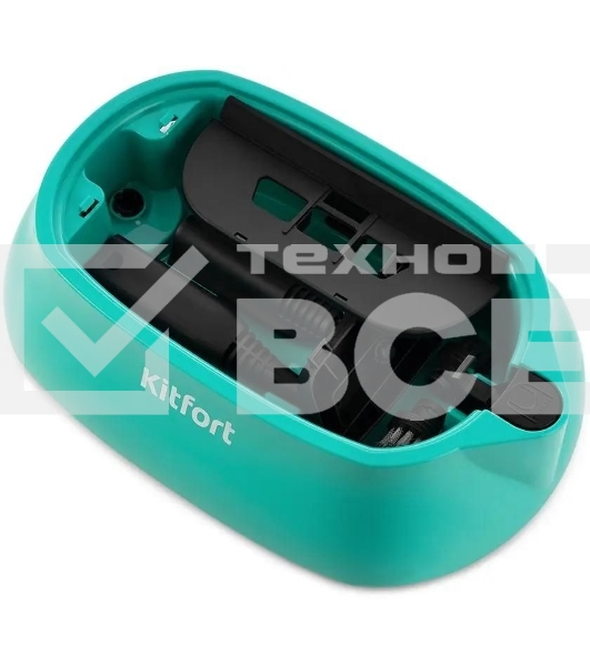 Пароочиститель напольный Kitfort КТ-9102-3 черный/бирюзовый