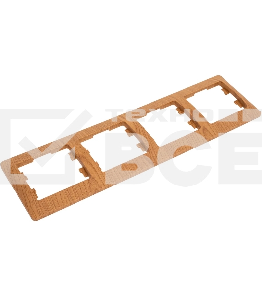 Рамка 4-м Glossa горизонт. дер. дуб SchE GSL000504