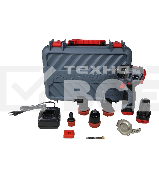 Дрель-шуруповерт аккумуляторная бесщеточная Комби ProfiPower BL-161C (16В, 40Нм, Li-ion 2шт, 2.0А·ч, 2 скорости, 0.8-10мм, З/У, в кейсе)