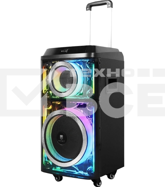 Колонка портативная Ural 103 черный 1200W 1.1 BT/3.5Jack/USB-C 15м 7000mAh