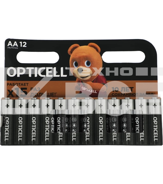 Батарея Opticell Basic LR6 AA (12шт) блистер