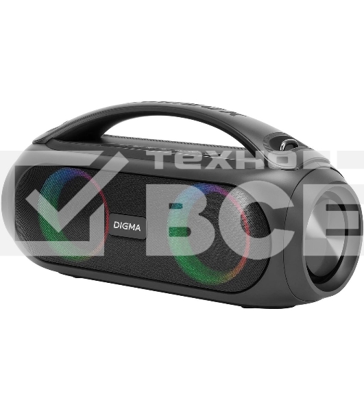 Колонка портатитвная Digma D-PS1530 черный/черный 50W 2.1 BT 10м 3000mAh (SP1530B)