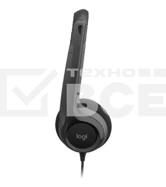 Наушники с микрофоном Logitech H390 черный 1.9м накладные USB оголовье (981-001578)