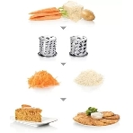 Мясорубка электрическая Bosch MFW68640 черный, 2200 Вт, 4.3 кг/мин, реверс, металлический лоток, насадки - 5, фото6