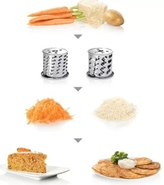 Мясорубка электрическая Bosch MFW68640 черный, 2200 Вт, 4.3 кг/мин, реверс, металлический лоток, насадки - 5