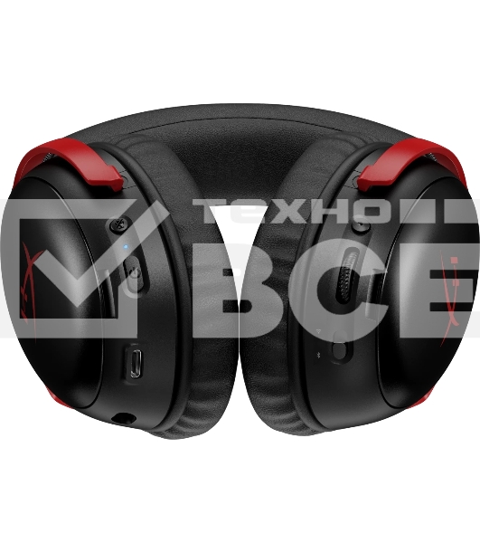 Гарнитура HyperX Cloud III S Wireless чёрный/красный, беспроводная, радиоканал, до 120 ч, съёмный микрофон, совместимость с PS5