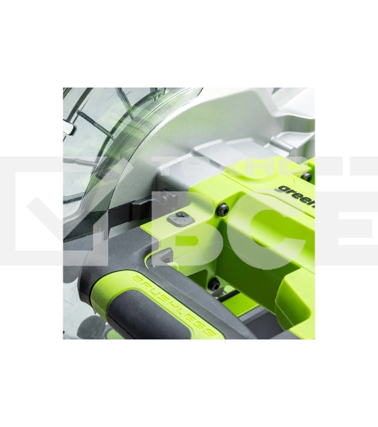 Торцовочная пила Greenworks GD24MS216 24V, бесщеточная, с протяжкой, без АКБ и ЗУ [1501707]